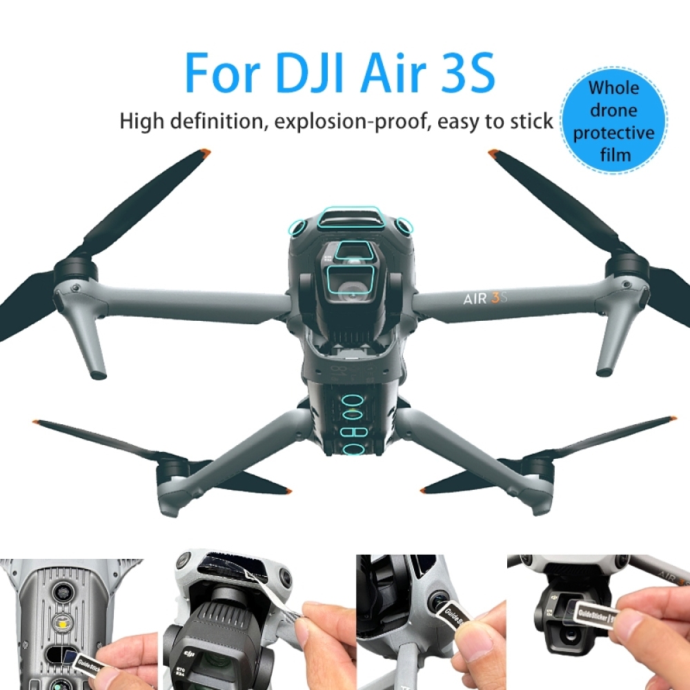 Drone Cinematic - ​ เลนส์เซนเซอร์ฟิล์มป้องกันสําหรับ DJI AIR 3S NANO