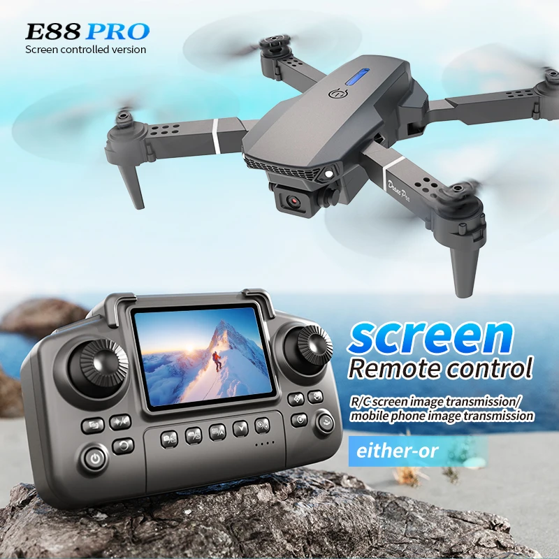 Drone Surveying - Professional E88 PRO Drone หน้าจอ 8K