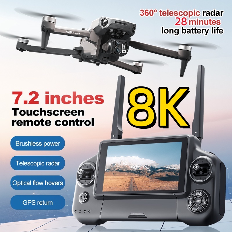 โดรนควอดคอปเตอร์ 8K 3 แกนกันสั - Drone Mapping บทวิจารณ์และราคา