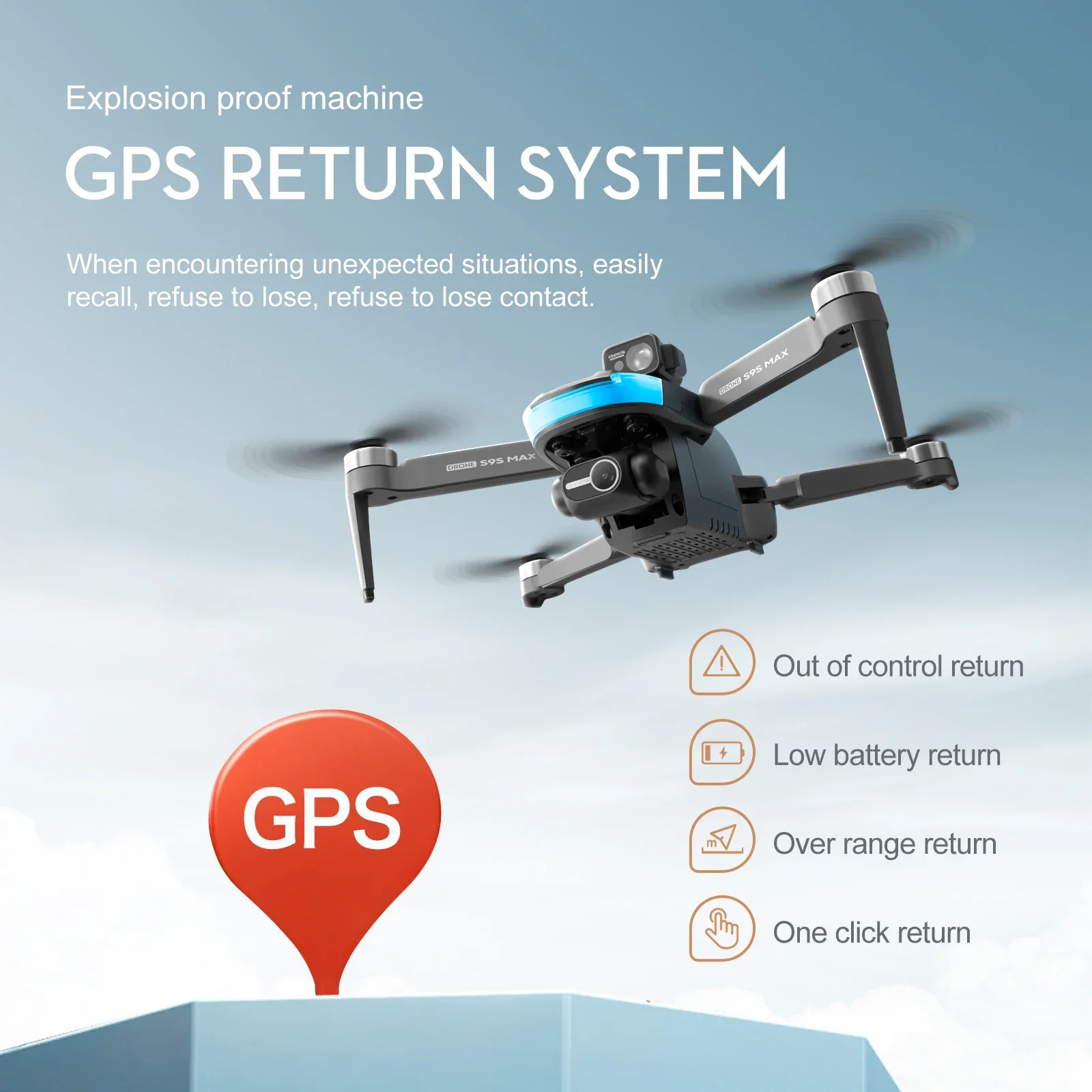 ใหม่S9S MAX MINI Drone 4K 2 แก - Drone Mapping บทวิจารณ์และราคา