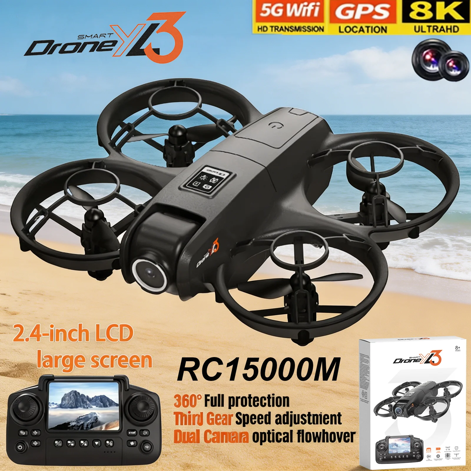 โดรน YL3 RC รุ่นใหม่ 8K 1080P  - Drone Surveying บทวิจารณ์และราคา