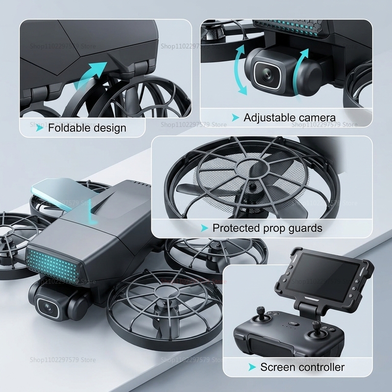 โดรนรุ่นใหม่ M8 GPS 8K ระดับมื - Drone Cinematic บทวิจารณ์และราคา